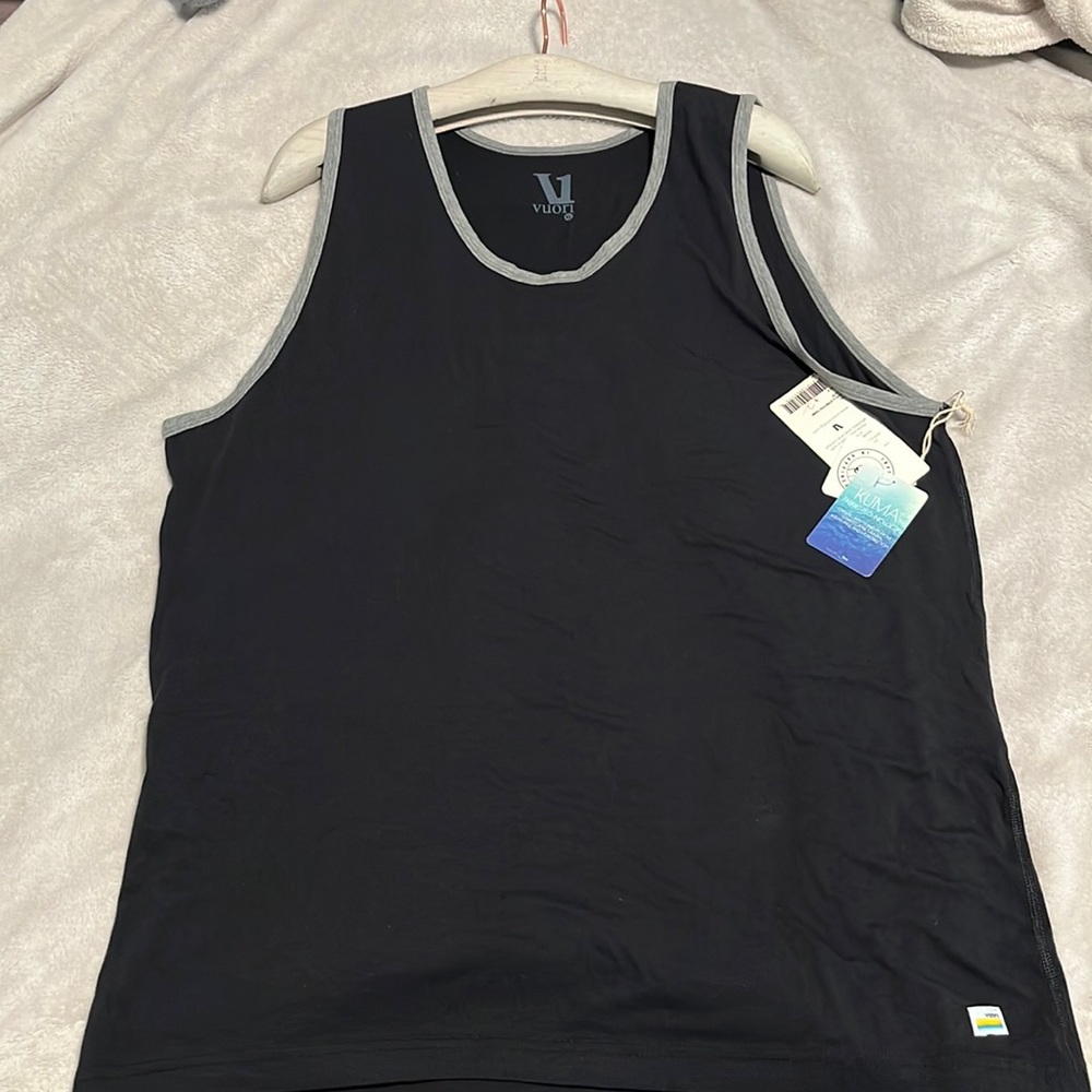 Vuori Tuvalu Stretch Tank. XL. Black.